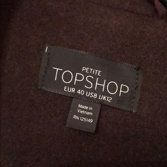 Brand New Maroon Topshop Jacket - Picture 2 of 3